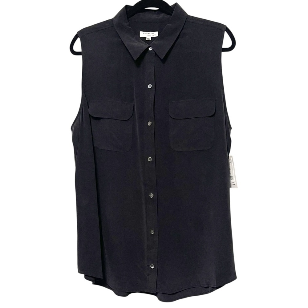 NWT EQUIPMENT Slim Signature Silk Sleeveless Top XXL